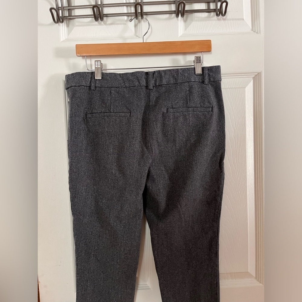 LOFT “The Sutton” Dark Gray Ankle Length Skinny Trousers Size 10 - Picture 4 of 7